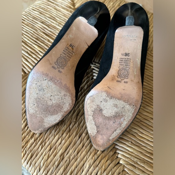 BALLY Black Leather Fur Trim Ankle Boots Made in Italy Designer Luxury Classic - Picture 10 of 12